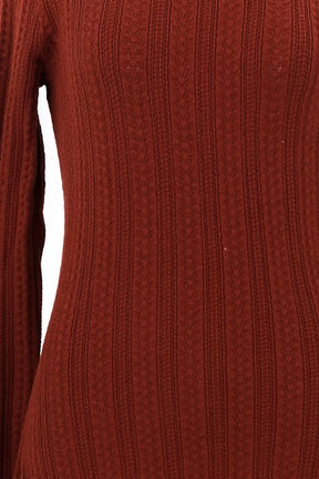 Robe Sézane Marron en Laine