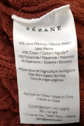 Robe Sézane Marron en Laine