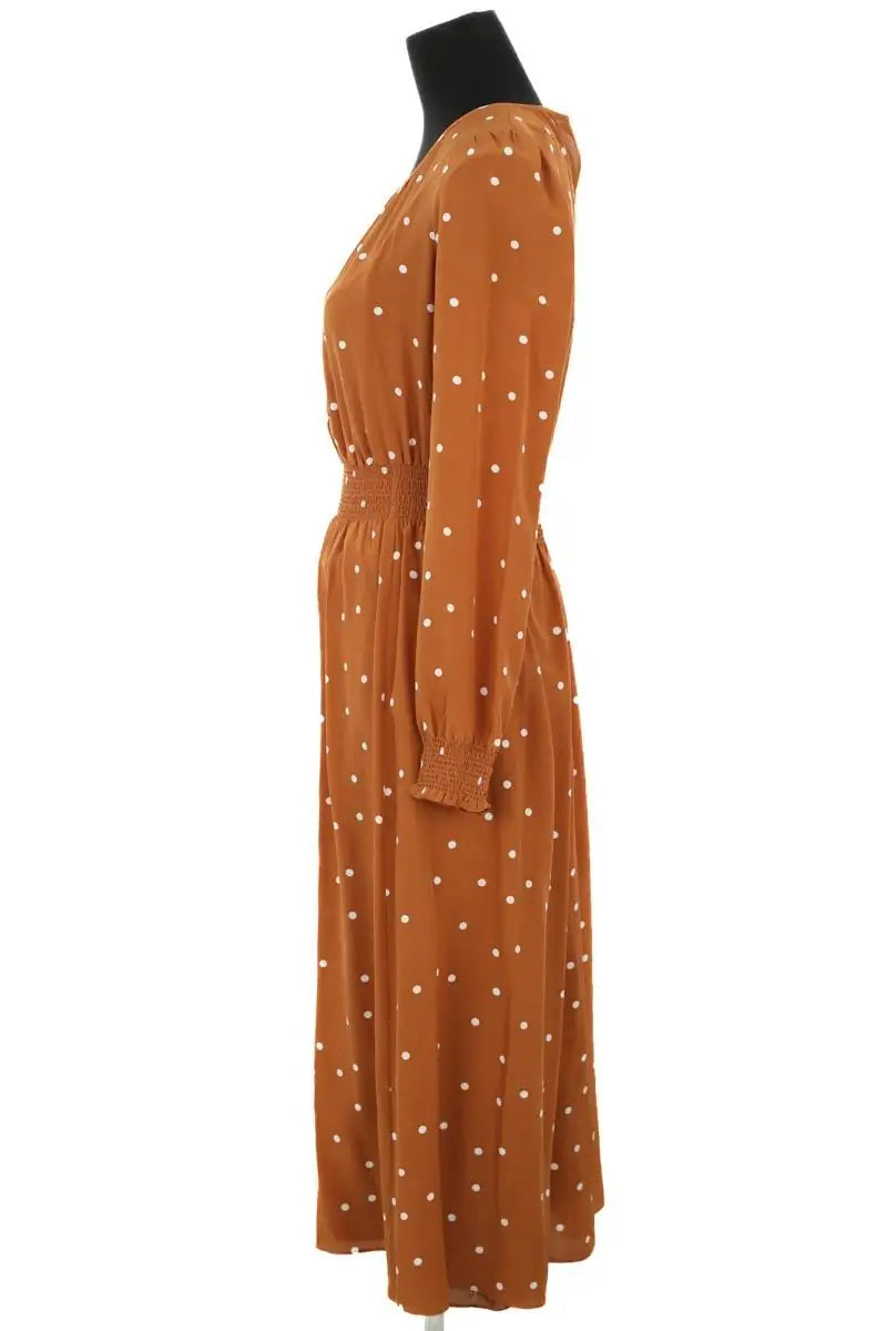Robe Sézane Marron en Soie