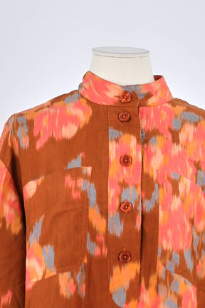 Robe Sézane Marron en Soie