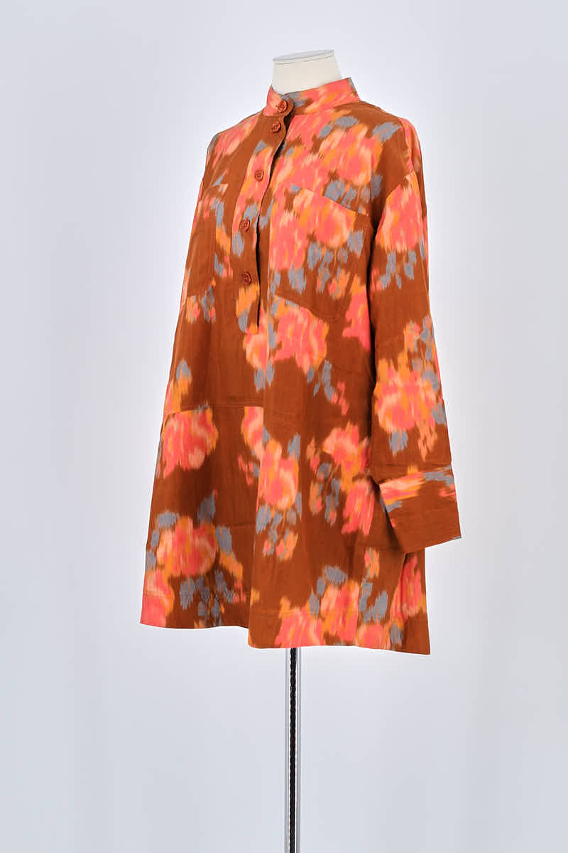 Robe Sézane Marron en Soie