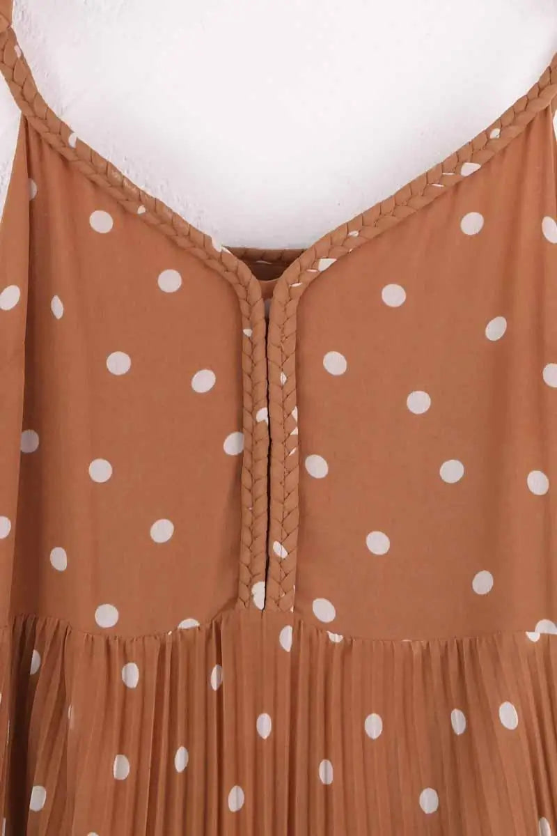 Robe Sézane Marron en Synthétique