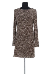Robe Sézane Marron en Synthétique, taille M - Seconde Main