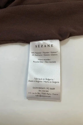 Robe Sézane Marron en Synthétique