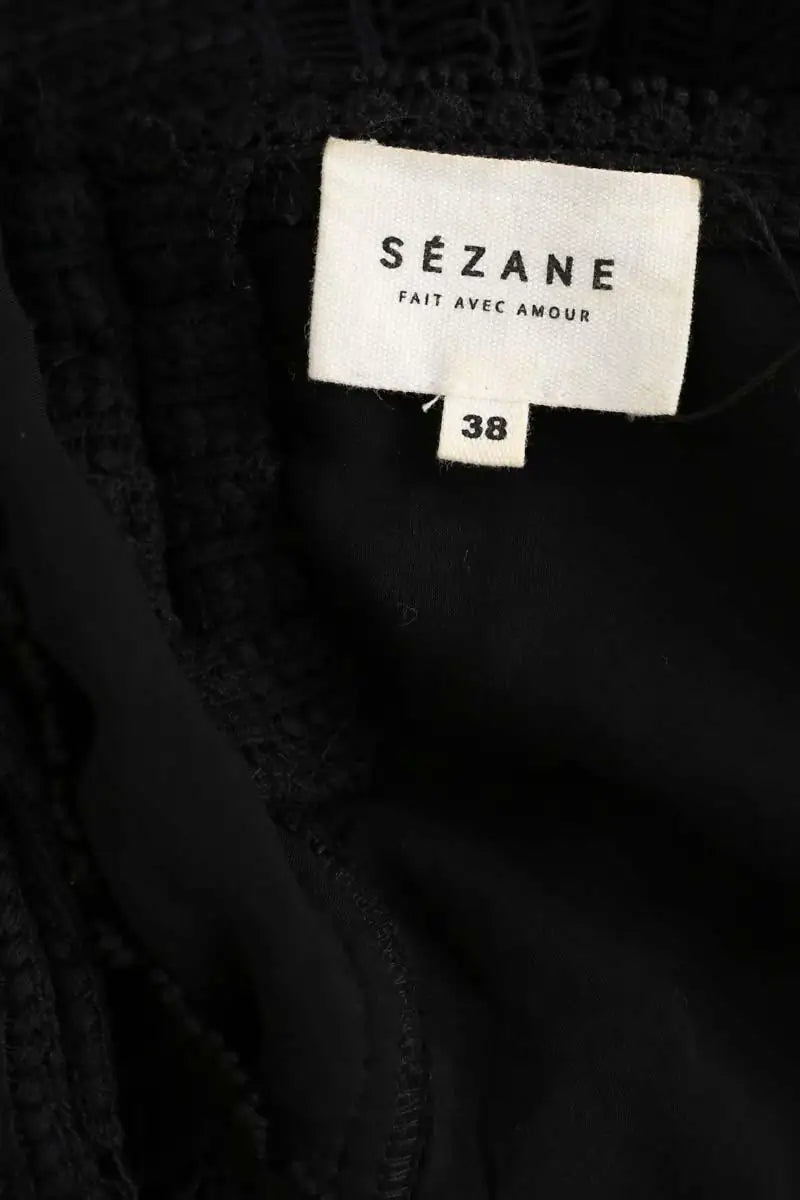 Robe Sézane Noir en Coton