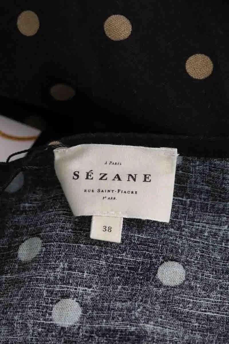 Robe Sézane Noir en Coton