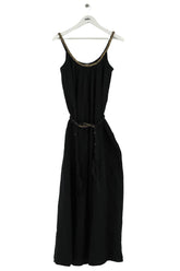 Robe Sézane Noir en Coton, taille M - Seconde Main