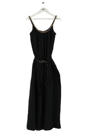 Robe Sézane Noir en Coton, taille M - Seconde Main