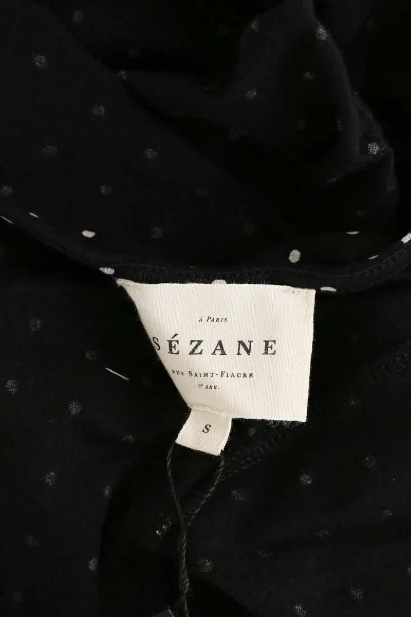 Robe Sézane Noir en Coton