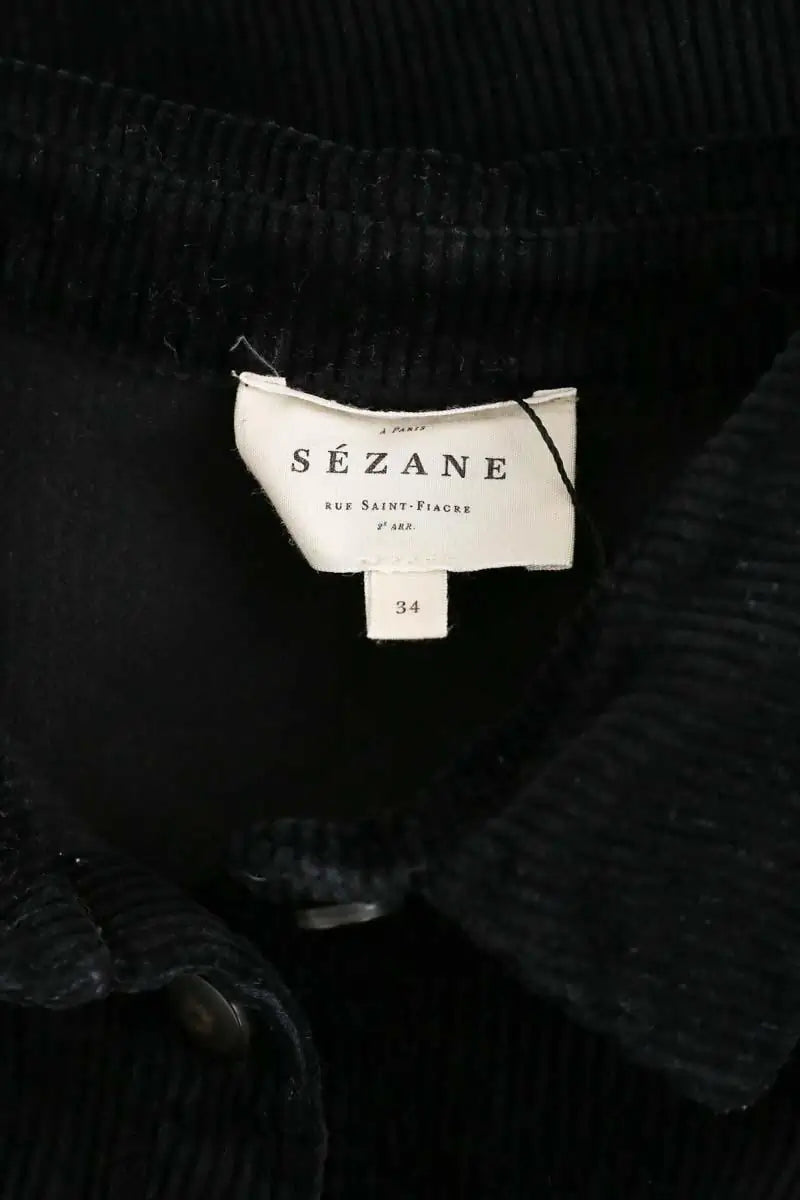 Robe Sézane Noir en Coton