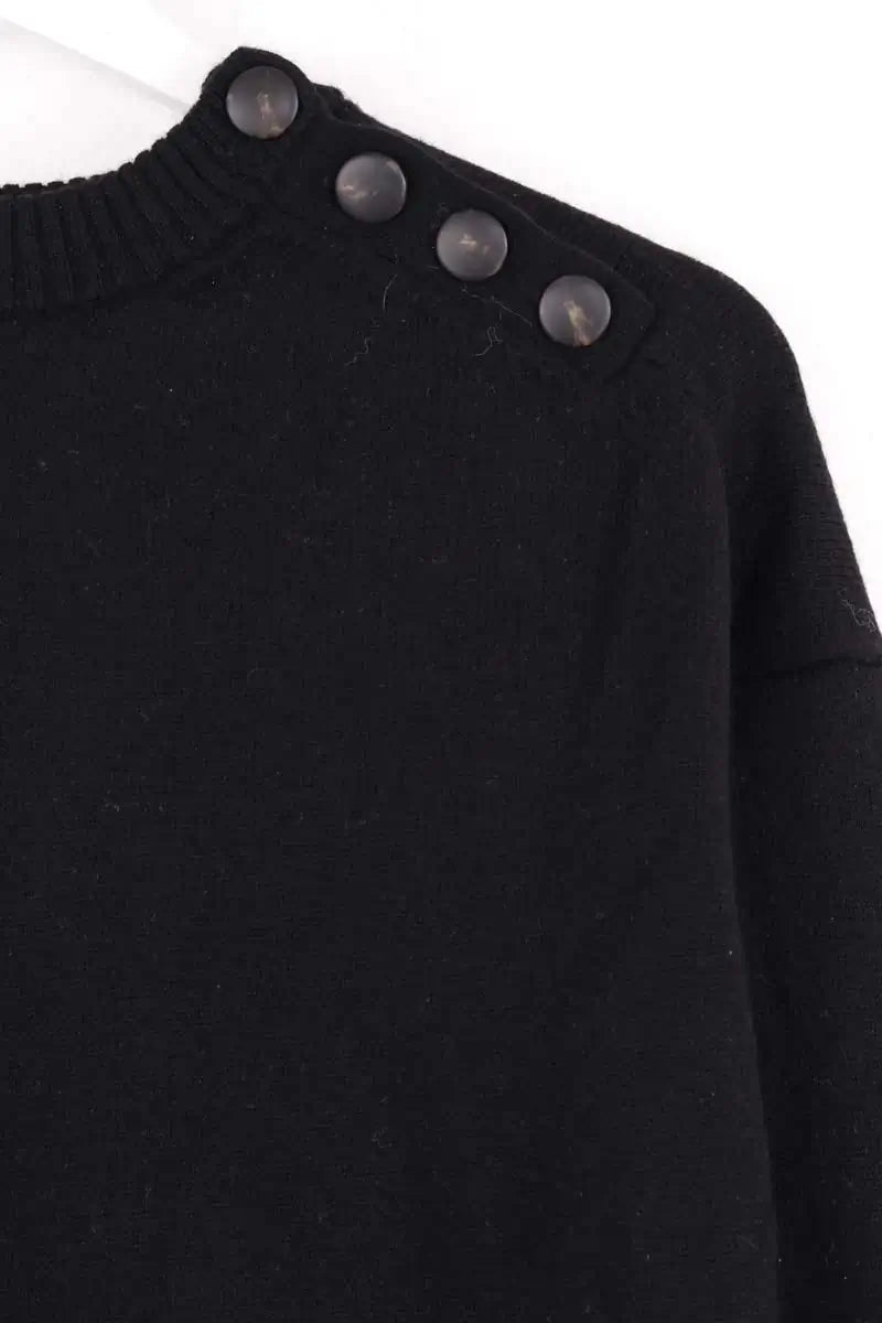 Robe Sézane Noir en Laine