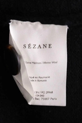 Robe Sézane Noir en Laine