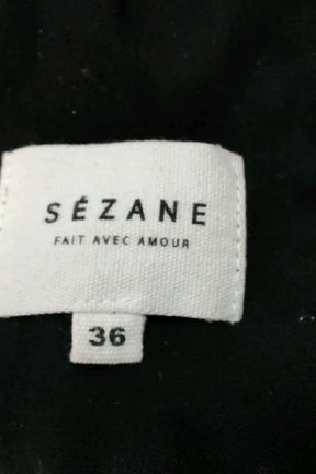 Robe Sézane Noir en Polyester