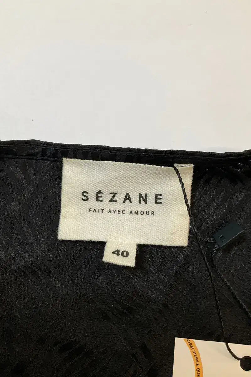 Robe Sézane Noir en Soie