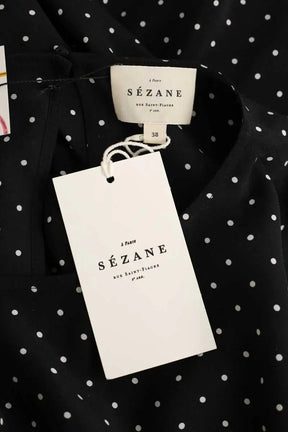 Robe Sézane Noir en Soie