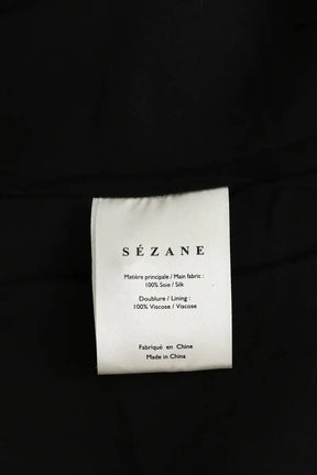 Robe Sézane Noir en Soie