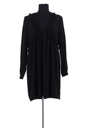 Robe Sézane Noir en Soie, taille S - Seconde Main
