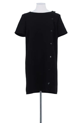 Robe Sézane Noir en Synthétique, taille L - Seconde Main