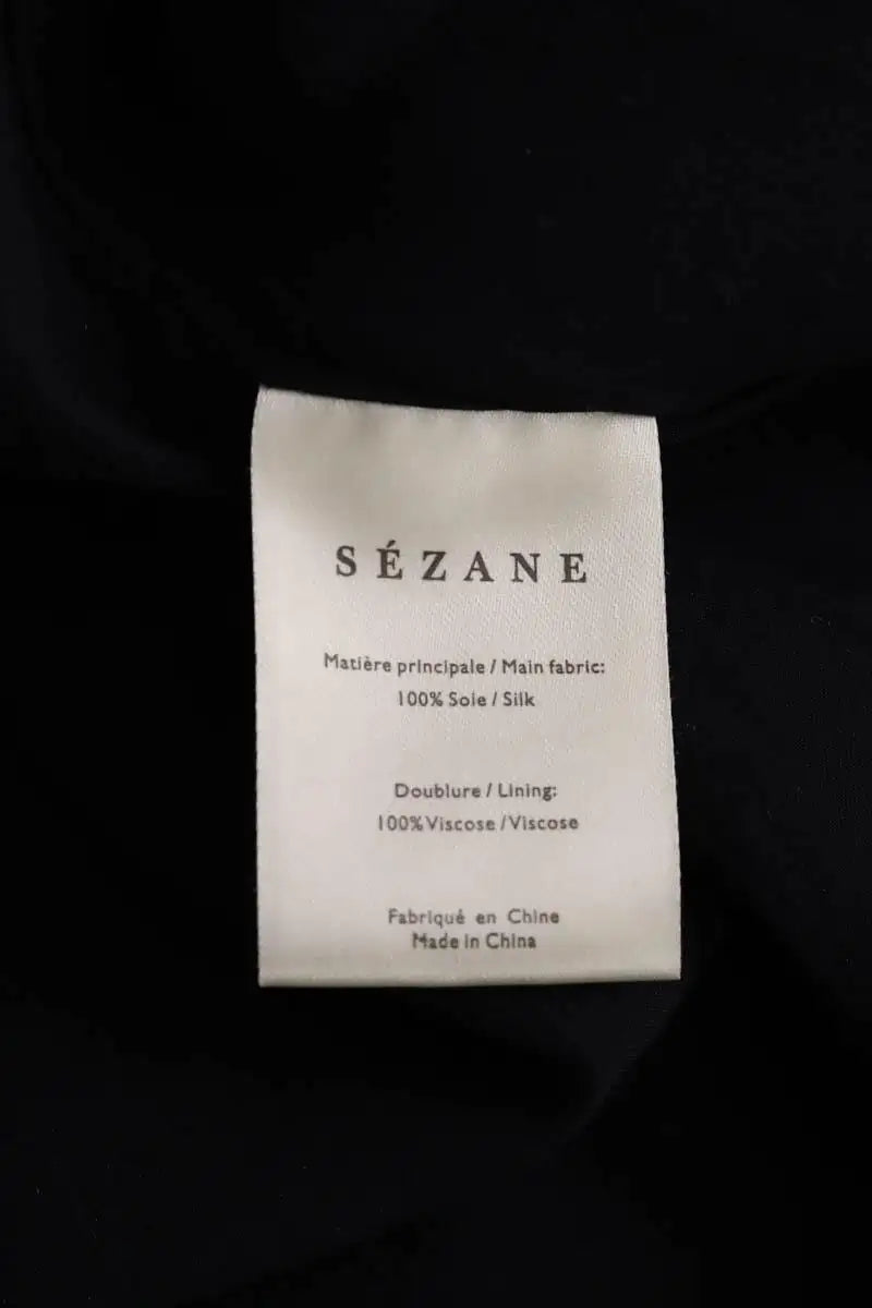 Robe Sézane Noir en Synthétique