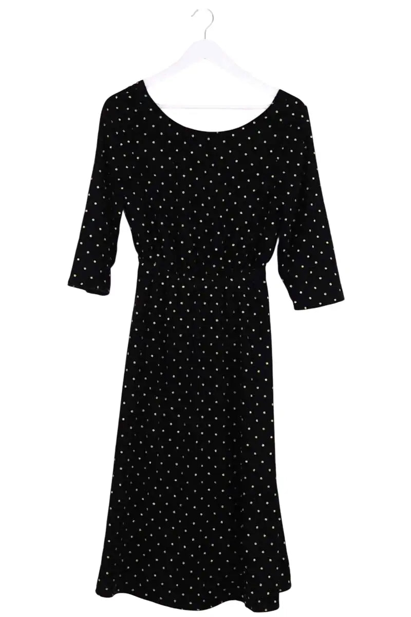 Robe Sézane Noir en Synthétique, taille XS - Seconde Main