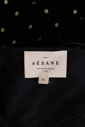 Robe Sézane Noir en Synthétique