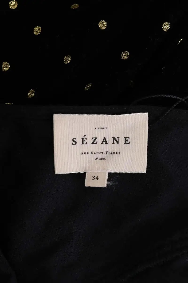 Robe Sézane Noir en Synthétique