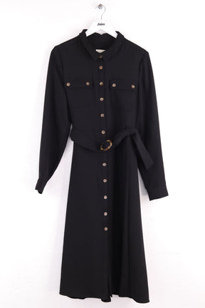 Robe Sézane Noir en Synthétique, taille XXL - Seconde Main