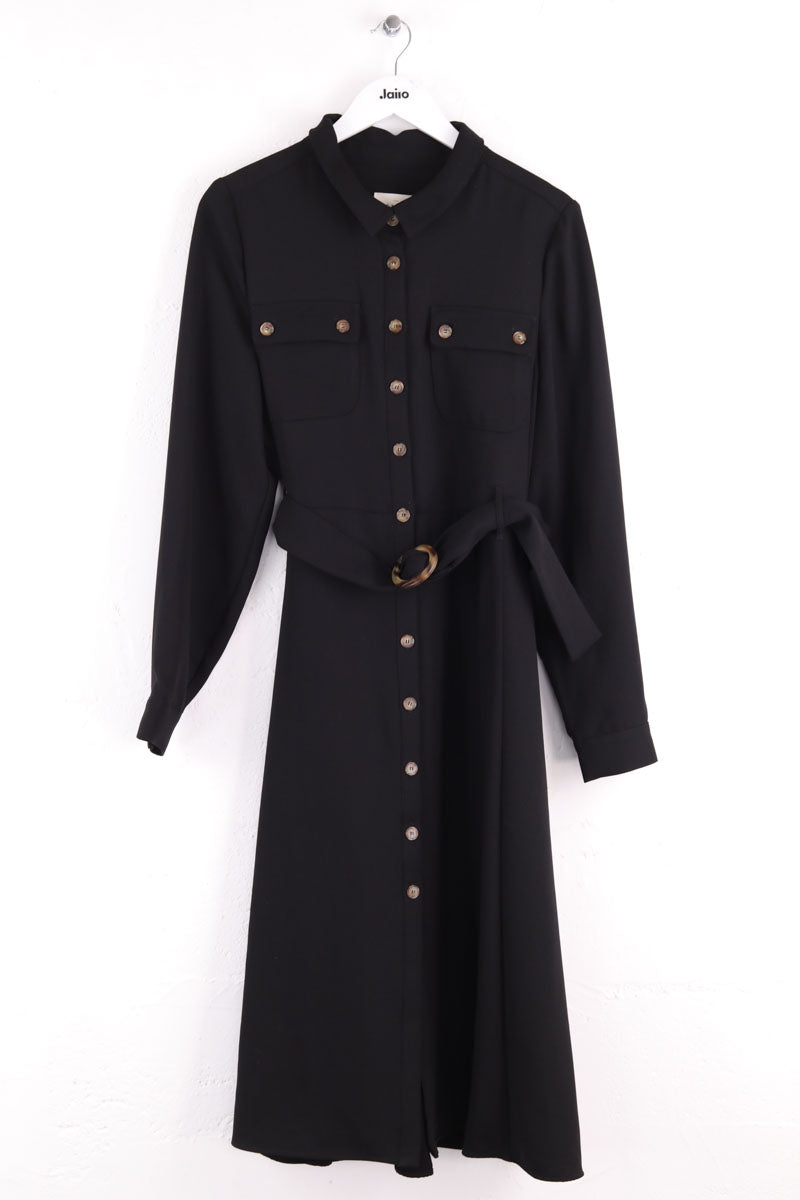 Robe Sézane Noir en Synthétique, taille XXL - Seconde Main