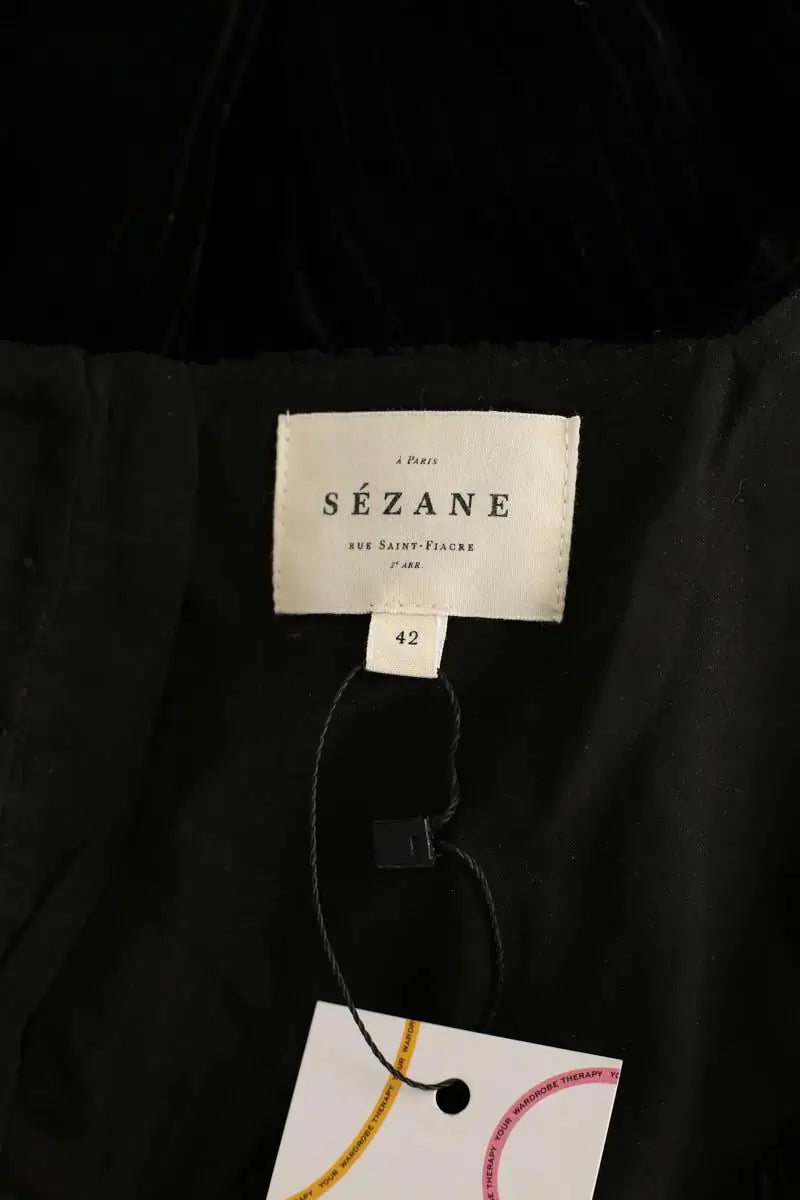 Robe Sézane Noir en Velours