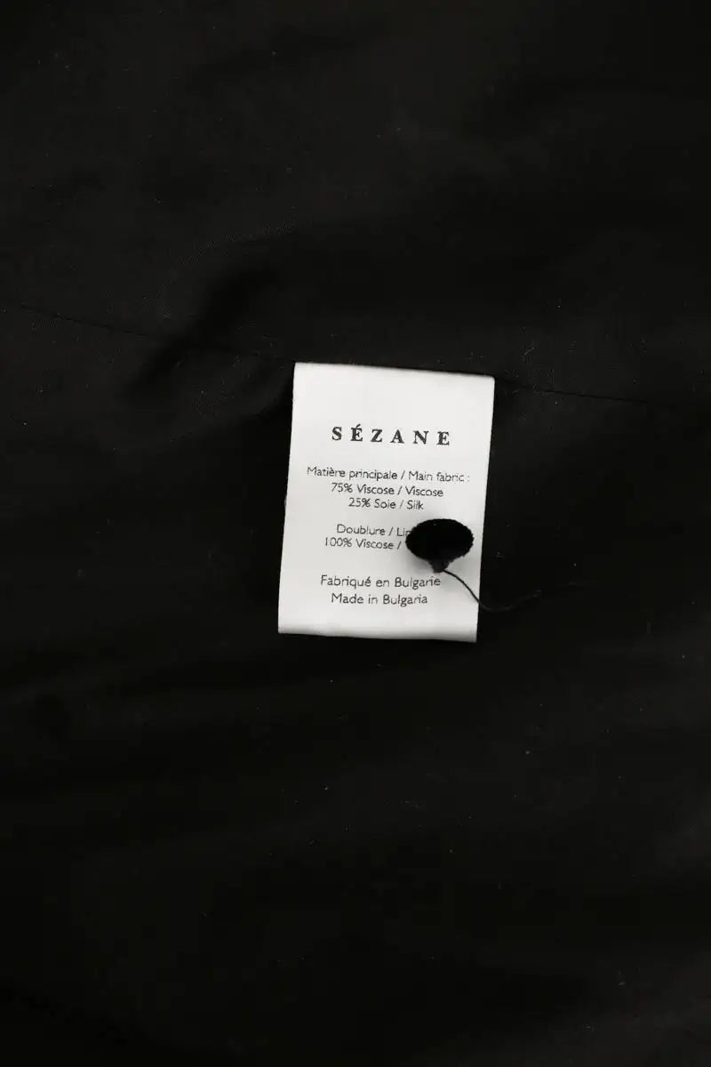 Robe Sézane Noir en Velours