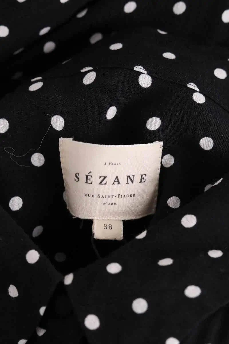 Robe Sézane Noir en Viscose