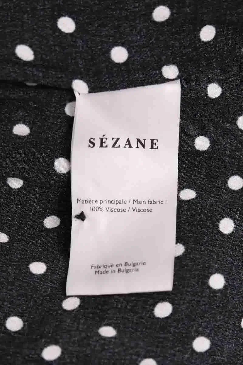 Robe Sézane Noir en Viscose