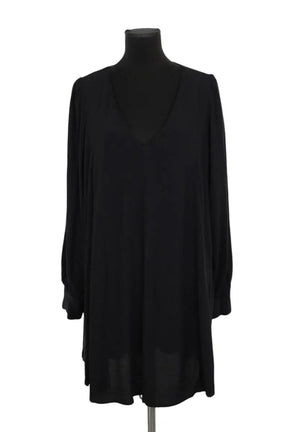 Robe Sézane Noir en Viscose, taille XXL - Seconde Main