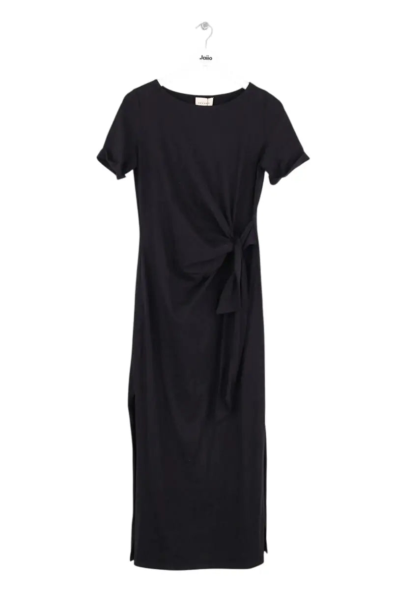 Robe Sézane Pippa Noir en Coton, taille S - Seconde Main