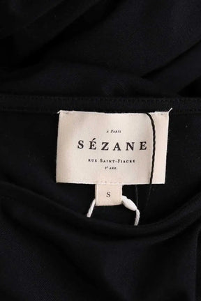 Robe Sézane Pippa Noir en Coton