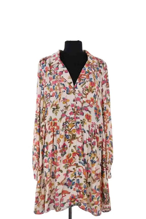 Robe Sézane Rose en Viscose, taille L - Seconde Main