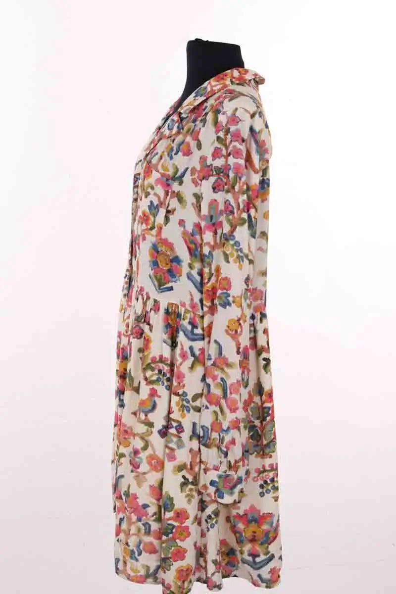 Robe Sézane Rose en Viscose