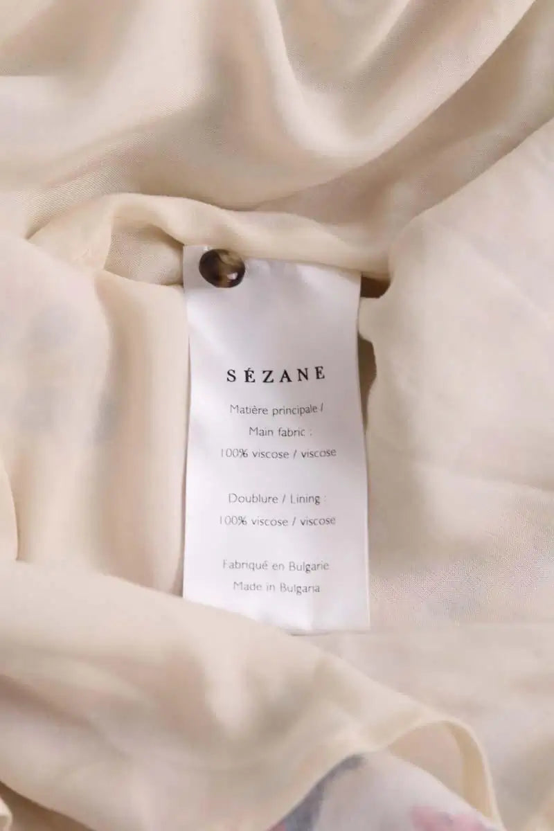 Robe Sézane Rose en Viscose