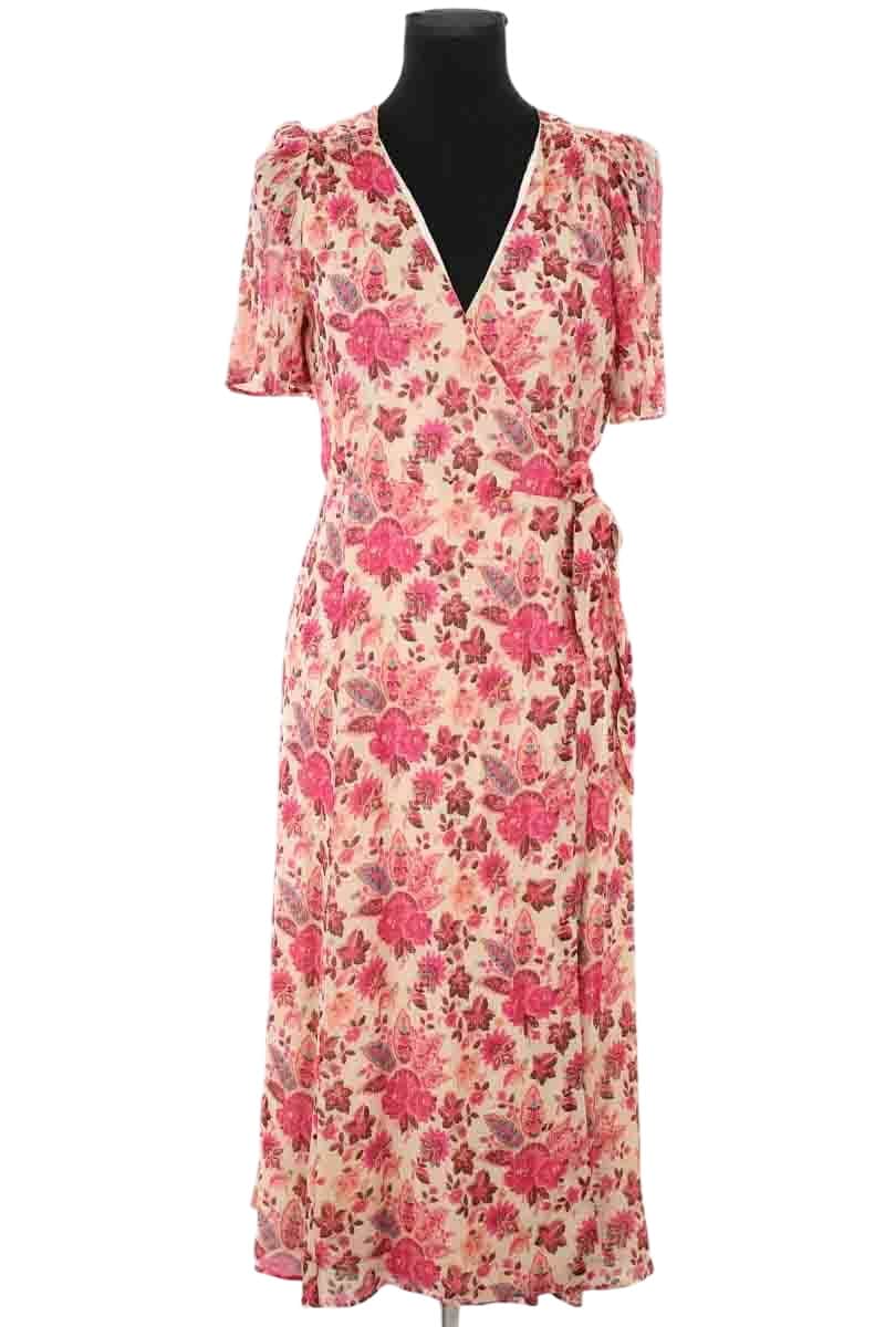 Robe Sézane Rose en Viscose, taille L - Seconde Main