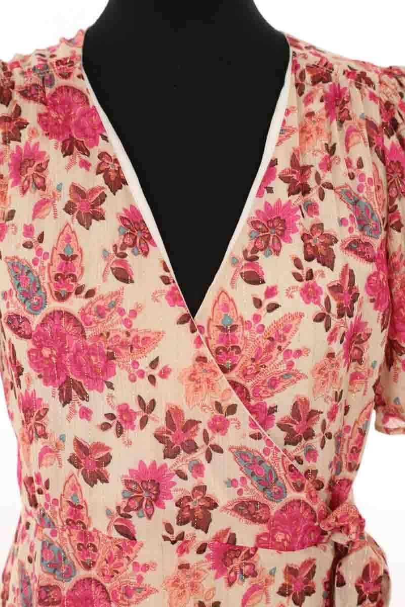 Robe Sézane Rose en Viscose