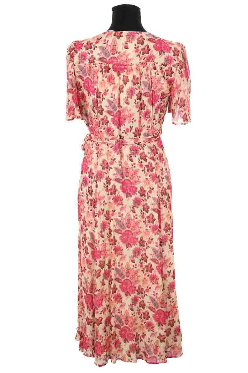 Robe Sézane Rose en Viscose