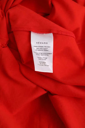 Robe Sézane Rouge en Coton