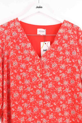 Robe Sézane Rouge en Soie