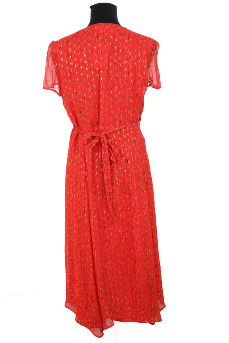 Robe Sézane Rouge en Soie