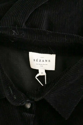 Robe Sézane Sadie Noir en Coton