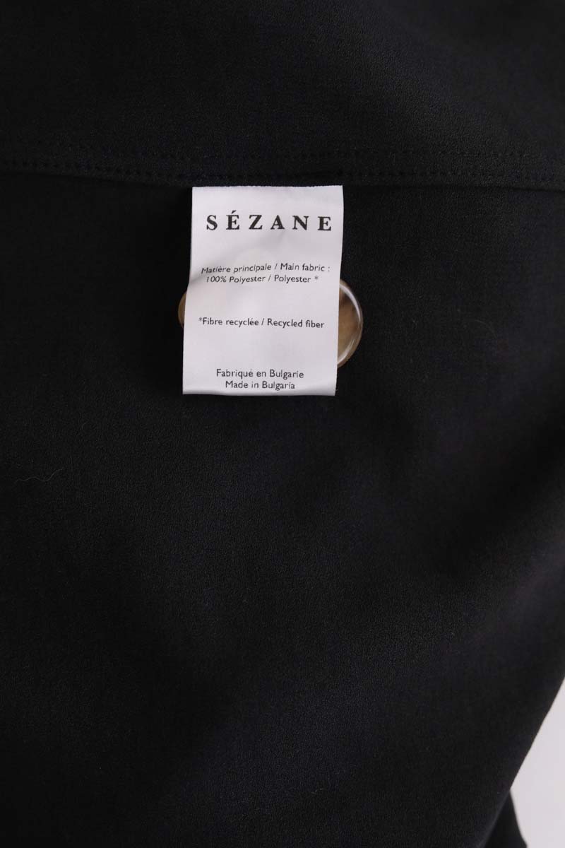 Robe Sézane Sofia Noir en Synthétique