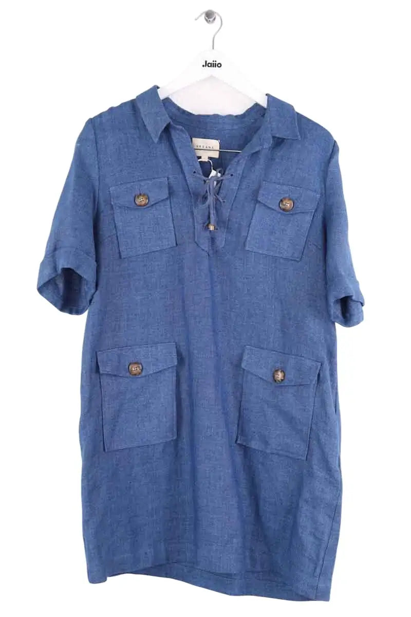 Robe Sézane Solal Bleu en Coton, taille XL - Seconde Main