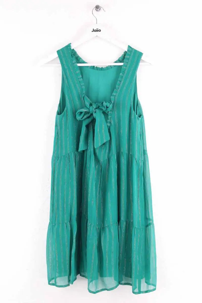 Robe Sézane Vert en Soie