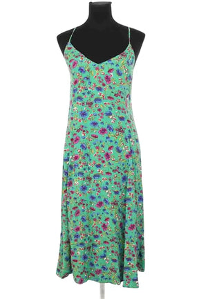 Robe Sézane Vert en Viscose, taille XL - Seconde Main