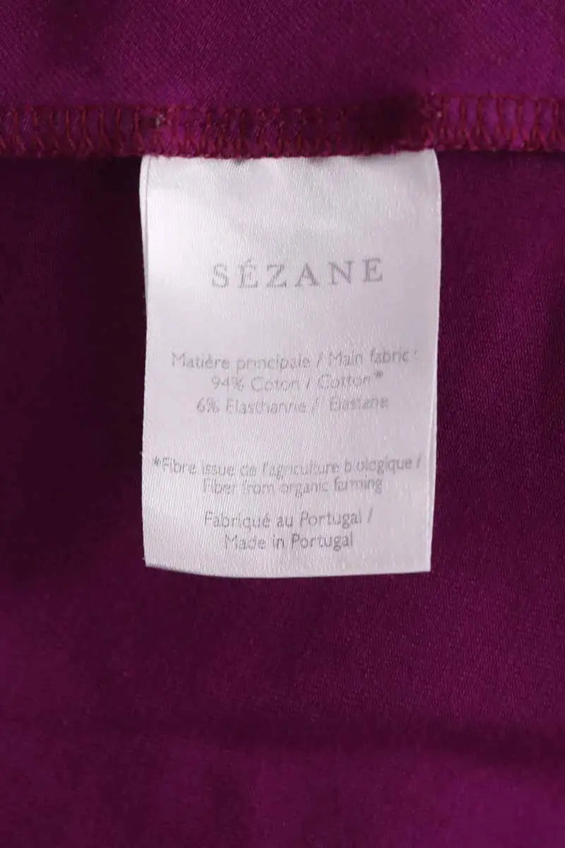 Robe Sézane Violet en Coton